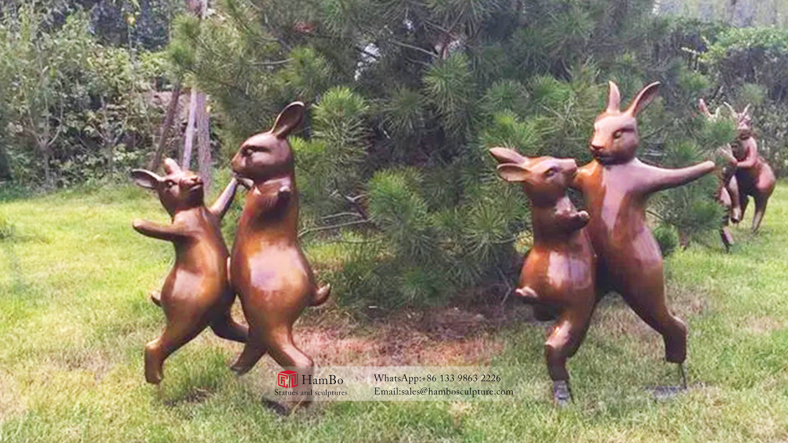 Real estate bronze crane sculpture art sculpture