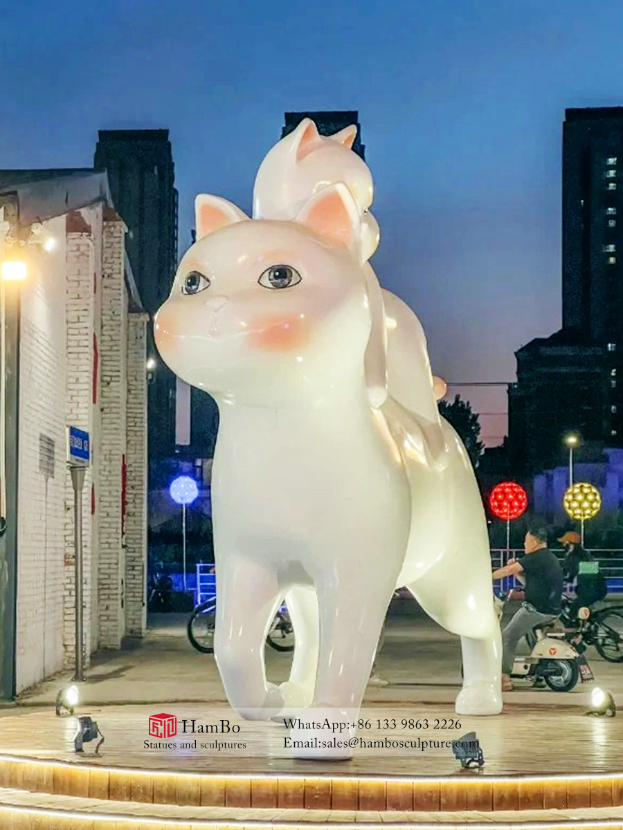 Large outdoor FRP creative sculpture manufacturers