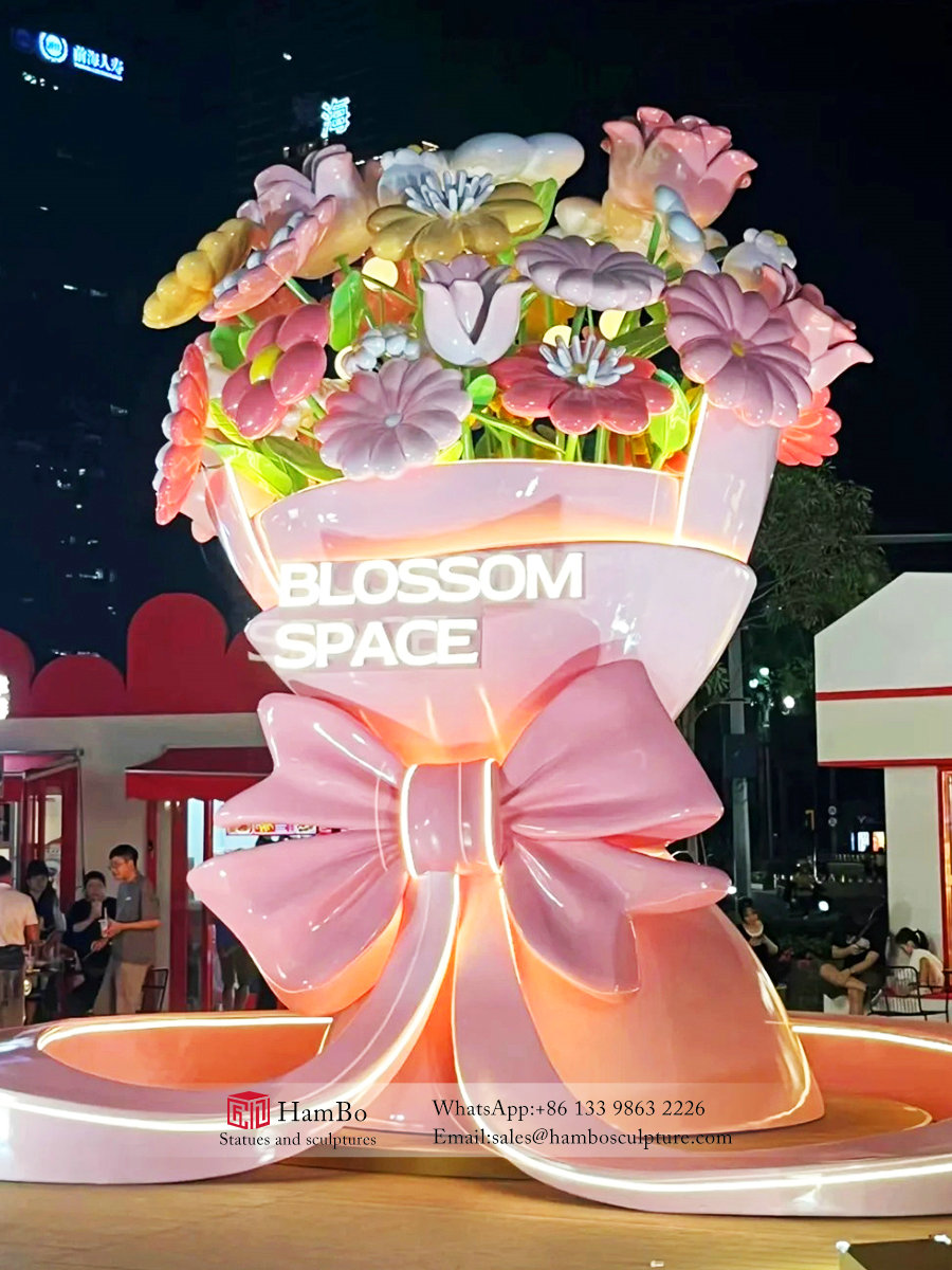 Large outdoor FRP creative sculpture manufacturers