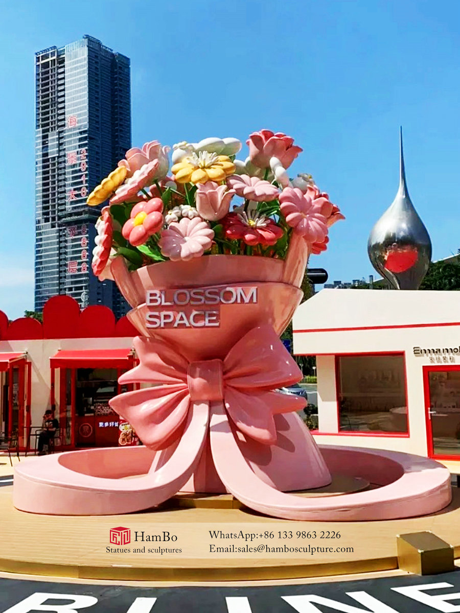 Large outdoor FRP creative sculpture manufacturers