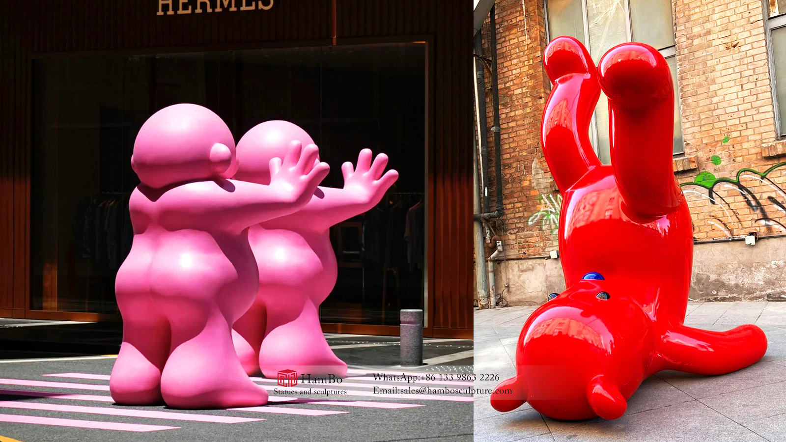Large outdoor FRP creative sculpture manufacturers