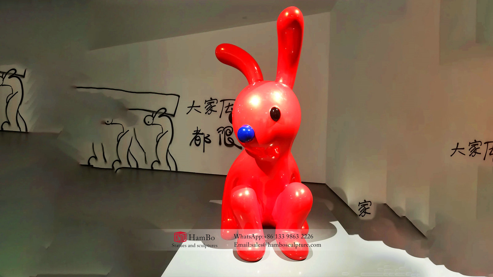 Large outdoor FRP creative sculpture manufacturers
