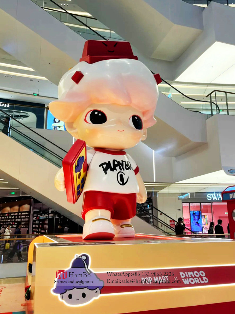 Commercial street FRP cute cartoon character sculpture manufacturers