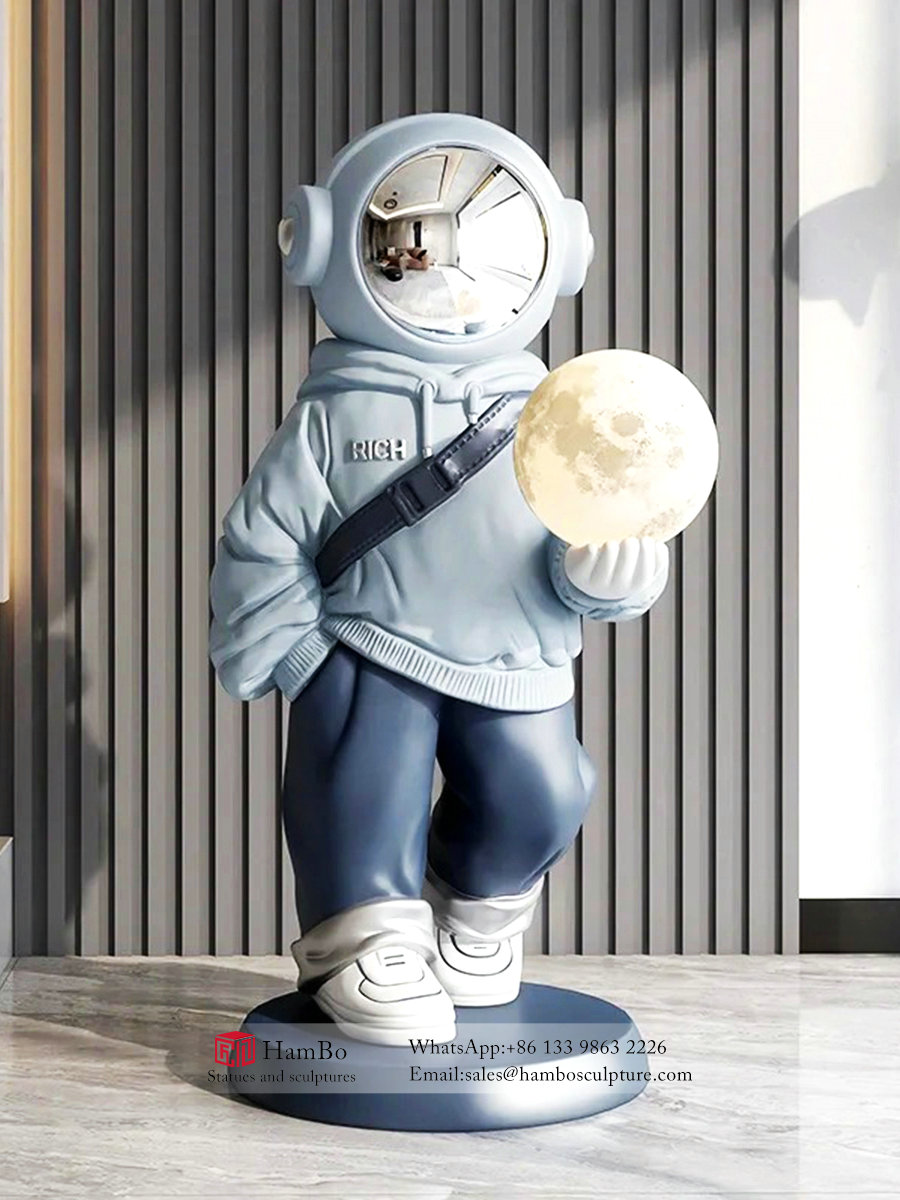 Indoor FRP angel girl sculpture manufacturer